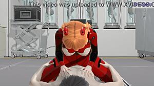 Aska's passionate dick ride instead of mecha