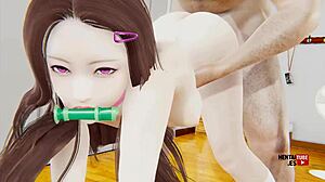 nezuko's big men fuck in demon slayer hentai – can she take it?