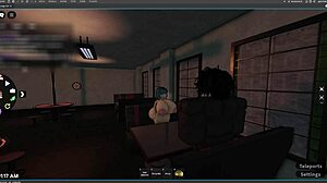 Young Girl Pays Boyfriend's Debts with Blowjob and Dancing in Roblox Ep1