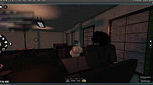 Young Girl Pays Boyfriend's Debts with Blowjob and Dancing in Roblox Ep1