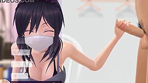 みつひめの配信中に隠れ激フェラチオ！