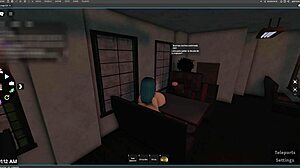 Seksowna laska spłaca długi chłopa lodzikiem i tańcem Roblox Odc1