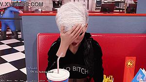 Being A Dik 147 - Having A Romantic Date With Alt Girl Quinn And Kissing Her In The Rain