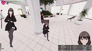 big dick schoolgirl gets bukkake in shopping mall!