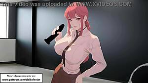 Makima gives anal joi asmr commanding you to get fucked like a dog in spanish voice