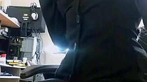 Just a Skinny Student Masturbation While Watching Hentai