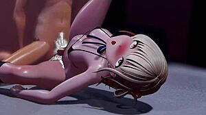 צ'יסאטו מקבלת קרימפי בהנפשה 3D