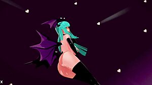 Morrigan Aensland performs nude dance and sex in hentai darkstalkers mmd 3d!