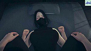 Ninja girl completes secret sex mission in 3d hentai