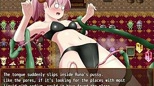 Succubus Runa Explores Erotic Dungeon with Blowjob and Creampie