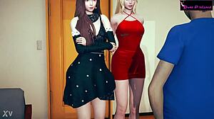 Intense interracial threesome demo with blowjobs.