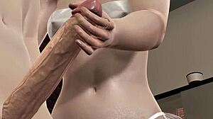 Wow, that curvy office girl gives an intense blowjob!