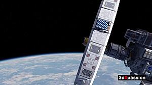 Cosmic slut fucked in zero-g big cock anal on orbital station