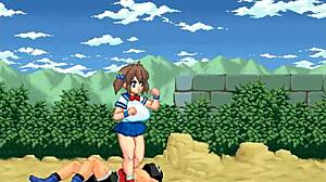 cute fighter girl battles men in inma fist action game