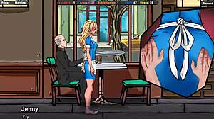 The client asked jane to bend over for a touch through her panties