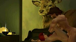 hunky sims cowboy fucks girlfriend all night with blowjob and pussy