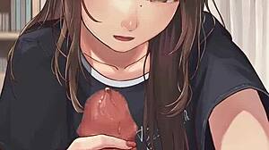 Vriendinnen Intrigerende Handjob Plagerij In POV Hentai Animatie