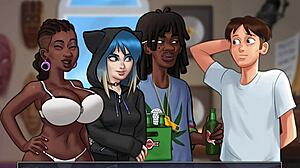 miss dewitt dances in summertime saga lets play