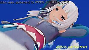 Novr MMD Gura Dance 3D Hololive Hentai