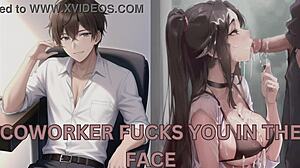 Coworker Bends You Over Desk, Rough Fuck