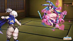 ep17 manari encounters samurai fiend in half-demon shinobi