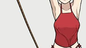 In the Naruto Hentai Game Jikage Rising, Tenten Squirts in Various Different Ways During Fucking