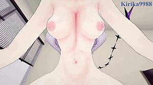 La Darkness e Inugami Korone follan intensamente en POV hentai Hololive Vtuber