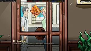 is she jerking off in the shower?