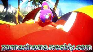 توسع الثديين في أنيميشن مثير