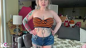 Worship mrs brief's belly button