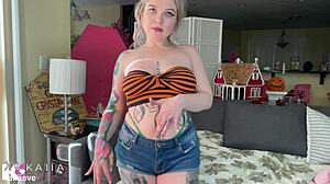 Worship mrs brief's belly button