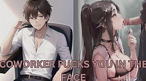 Coworker Bends You Over Desk, Rough Fuck