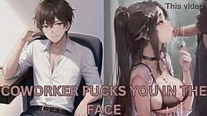 Coworker Bends You Over Desk, Rough Fuck