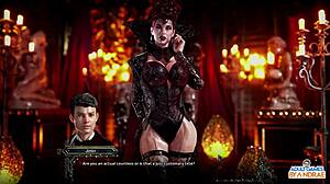 Ep5 devours countess's huge oppai pussy licking squirting in crimson bdsm femdom