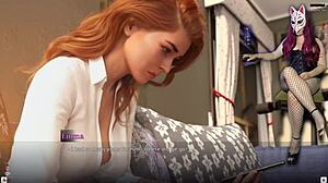 i'm riding that redhead wife's wet pussy in boundaries of morality 2 with big tits and stockings