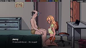 the owner of the house loves her massage and her sweet body hentai game with asian japanese touches