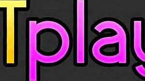 Animated futanari performing deepthroat blowjob with shemale fucking in mouth and cum