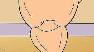 The growth zumo girl in anime animations with huge belly