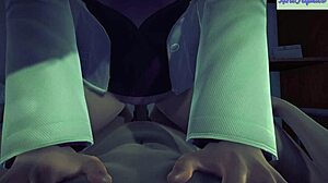 Hot doctor demonstrates new healing sex techniques in 3d hentai