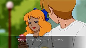 the secret of the house involves a blonde college woman getting intimate in the park with rita