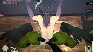 harpy showcases an orc massage in the game