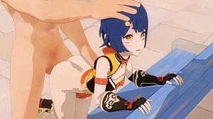 שיאנגלינג סופגת יחס מחוספס באנימציית הentai