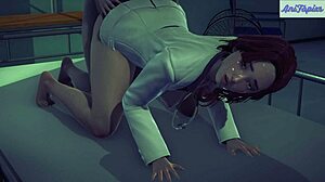 Hot doctor demonstrates new healing sex techniques in 3d hentai