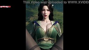 goddess temptress awaits in 3d animated hentai beauty