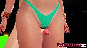 Qiyana's Swimsuit Pool Party Thighjob And Doggystyle Pov Fuck