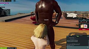 Blowjob Blondy Slut Devours Monster Cock