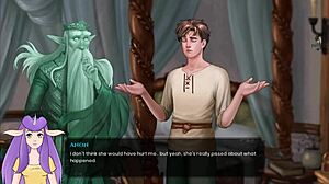 In the legend uncensored part 21, a sexy anime girl shines in the game