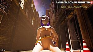 Raven vs eromancer cowgirl riding cock in teen titans hentai