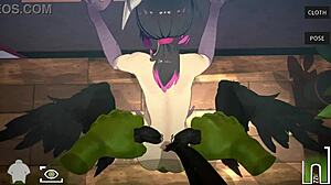 חרפי מציגה עיסוי אורק במשחק