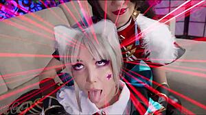 genshin queen's huge cock anal gaping begs your double penetration